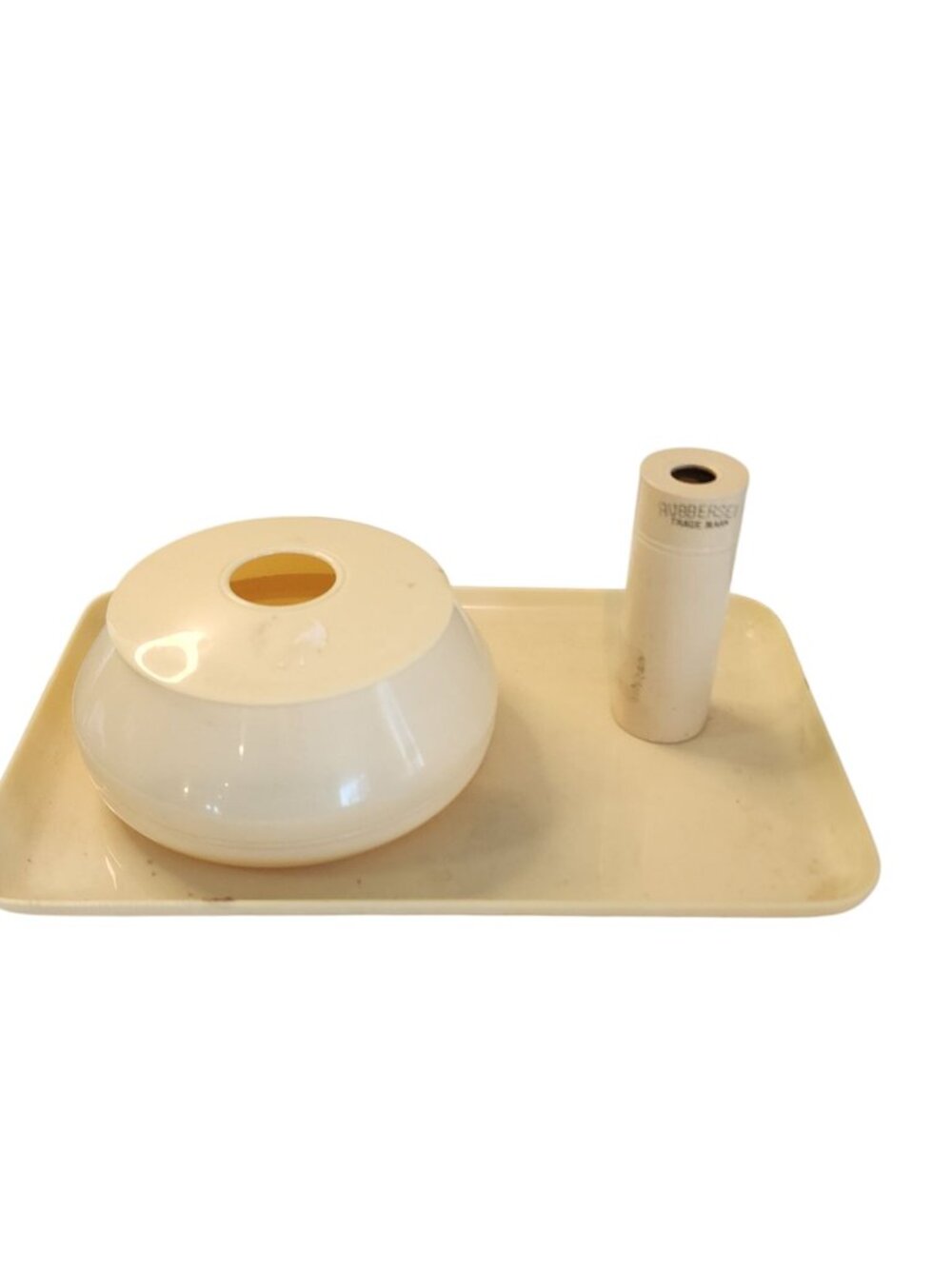 antique celluloid "French Ivory" vanity set likely dates from the 1920
